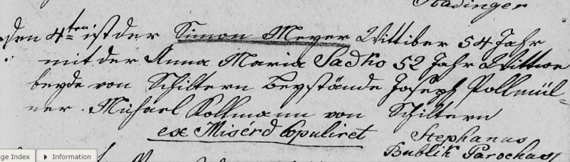 Svadba ... nevesta Anna Mária Satková dňa 4 .. 1821 z Misérd.jpg