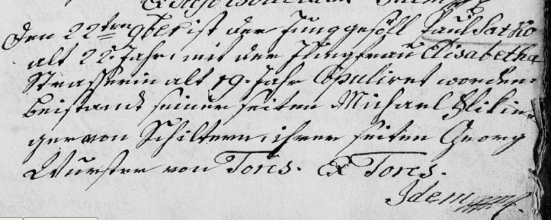 4 Svadba Pavol Satko a Alžeta dňa 22.11.1795 on mal 22.rokov ona 19. rokov z Torcs..jpg