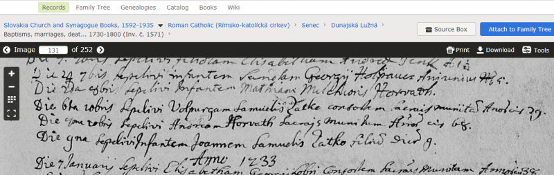 Úmrtie Volpurgy Satkovej manžel Samuel Satko dňa 1732..png
