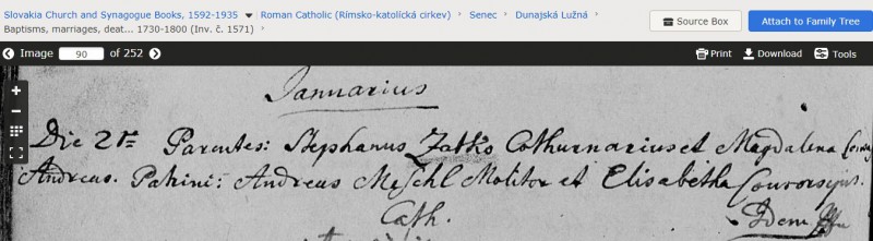 Andrej Satko otec Štefan Satko matka Magdaléna dňa 20.1.1778 v.jpg