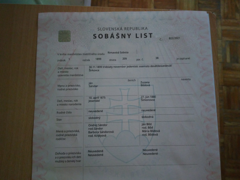 Sobášny list Sándor Bodová.jpg