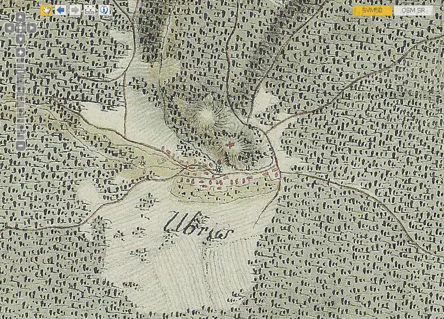 UBREŽ - Elso katonai felmeres - 1764 - 1787.JPG