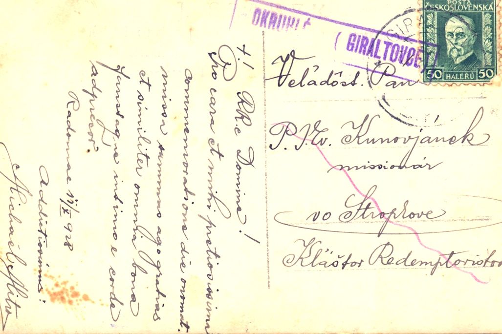 1928 Ján  Ciulis Okruhle  zadná strana.jpg